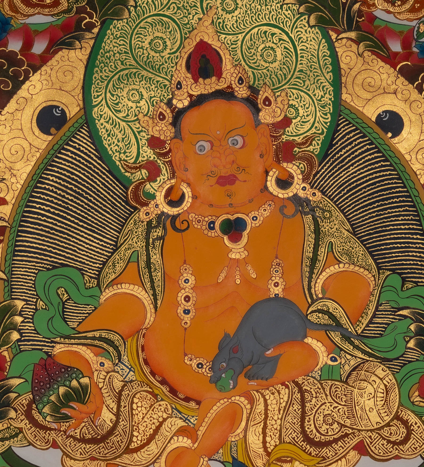 Zambala Thangka - Handpainted Art