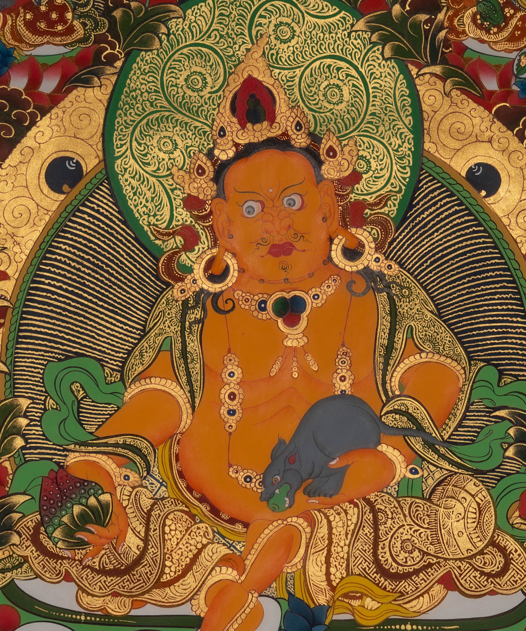 Zambala Thangka - Handpainted Art