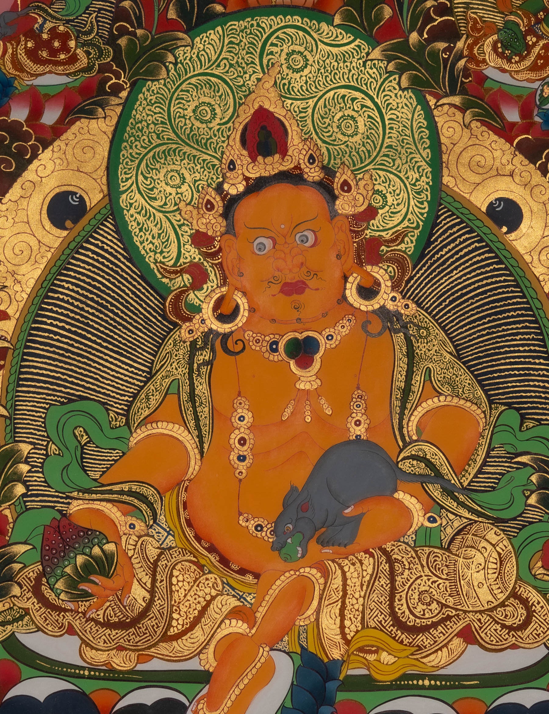 Zambala Thangka - Handpainted Art