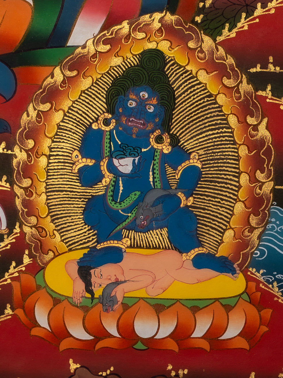 Zambala Thangka - Handpainted Art