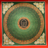 Mantra Mandala Thangka - Handpainted Tibetan Painting
