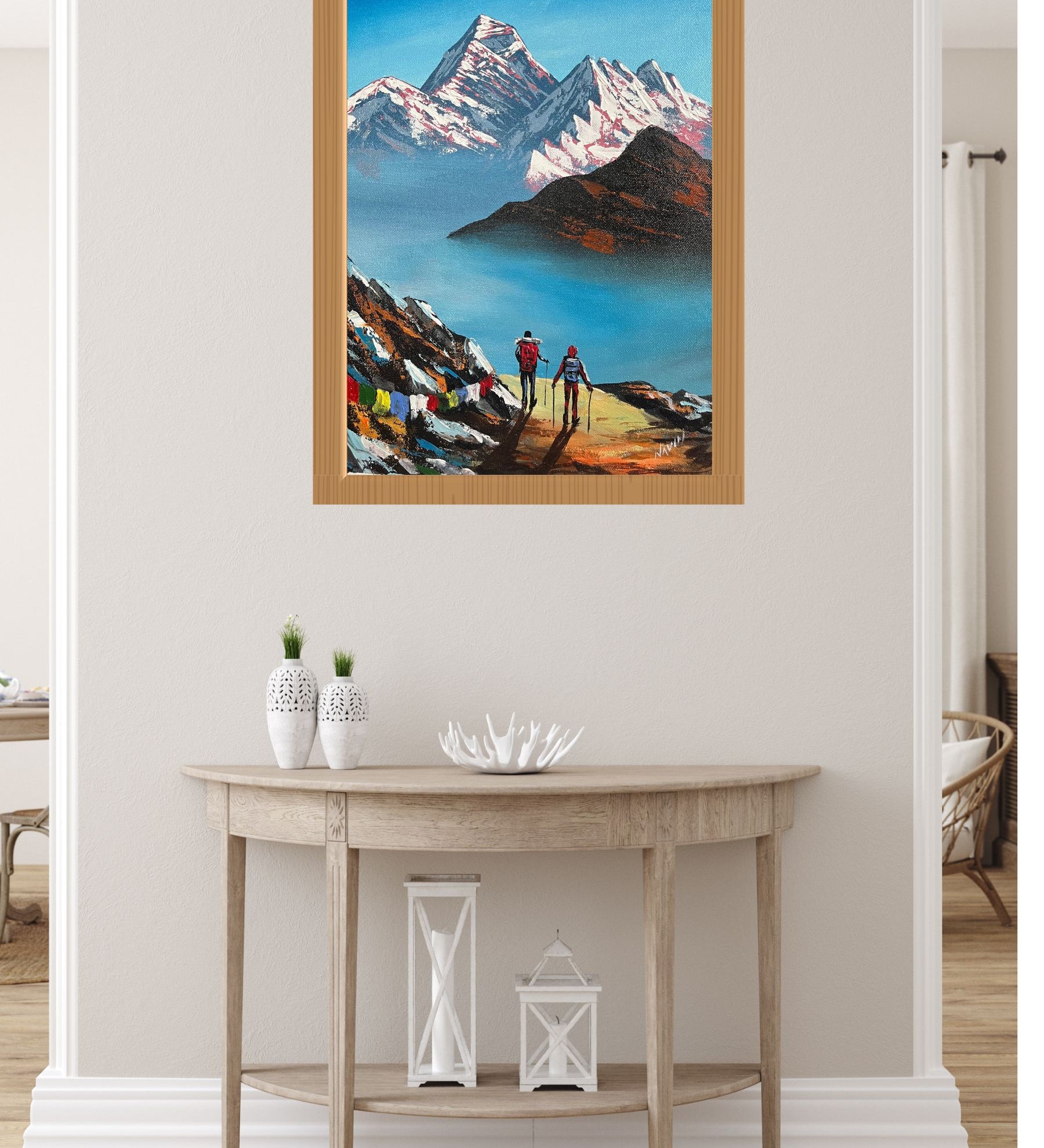 Oil Painting of Mt Everest