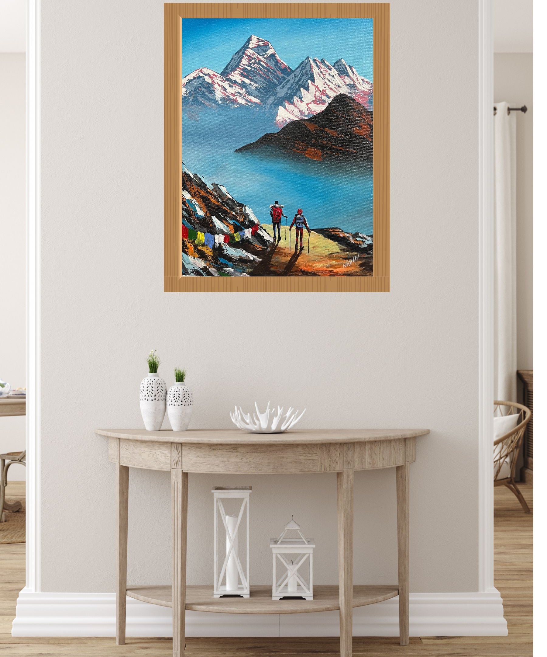 Oil Painting of Mt Everest