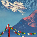Oil Painting of Mt Machapuchre - Himalayas Art