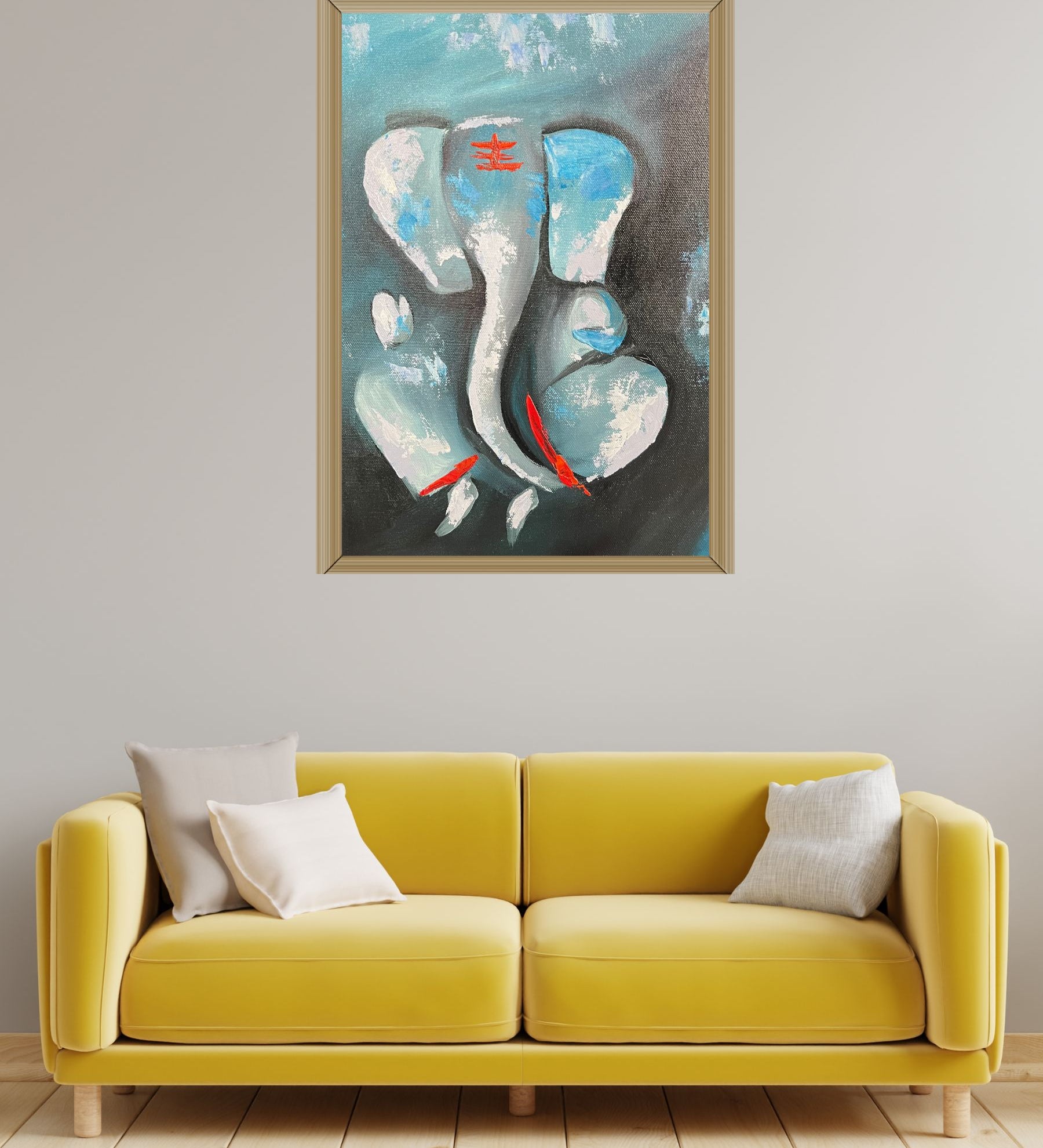 Oil Painting of Lord Ganesh