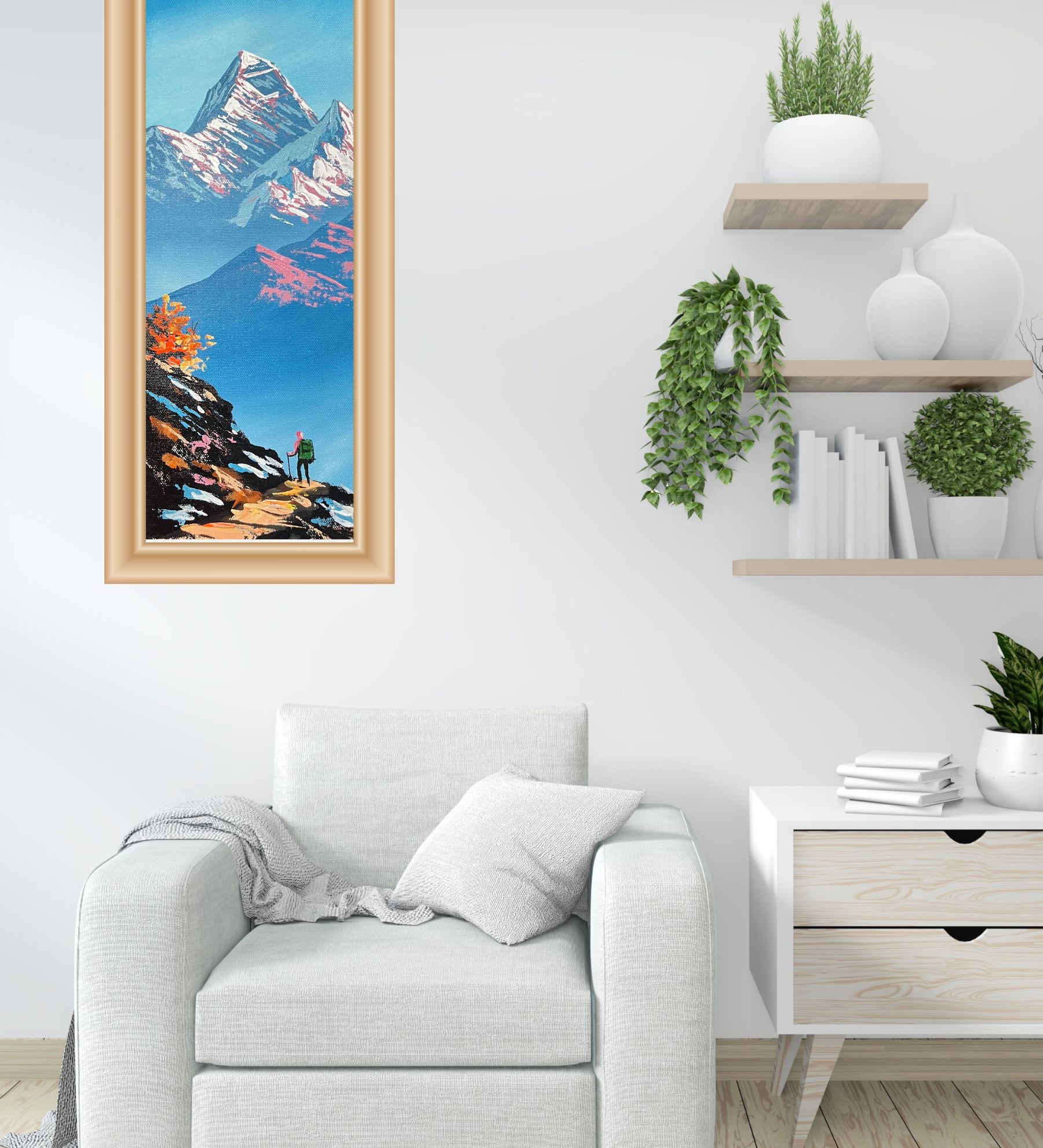 Mount Everest Oil Painting