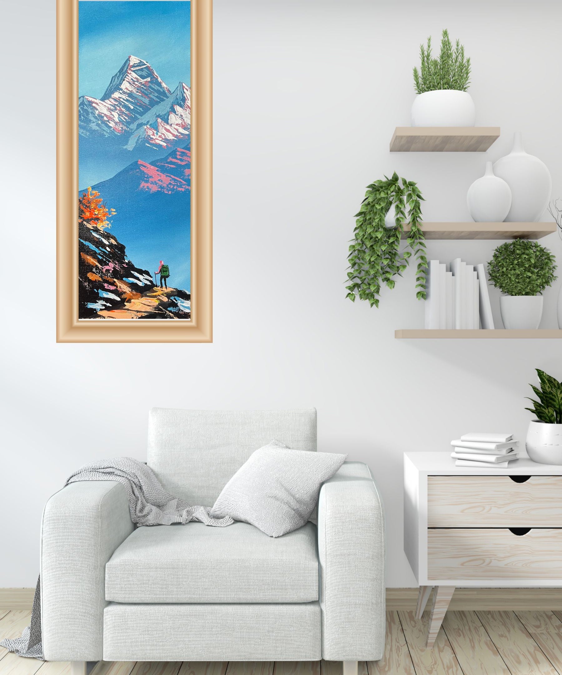 Mount Everest Oil Painting