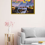 Oil Painting of Ama Dablam & Everest - Himalayas Shop
