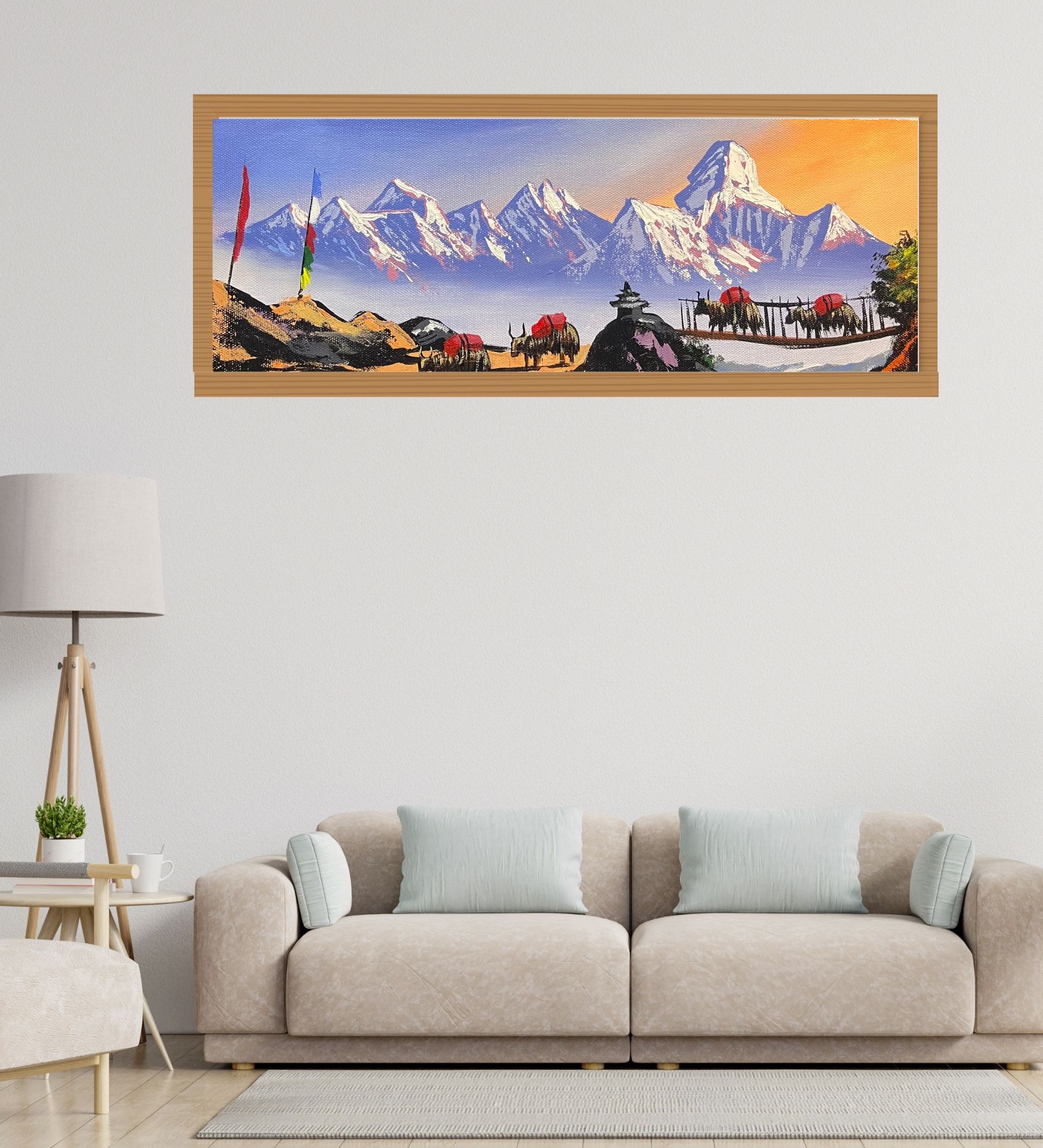 Ama Dablam & Everest Oil Painting