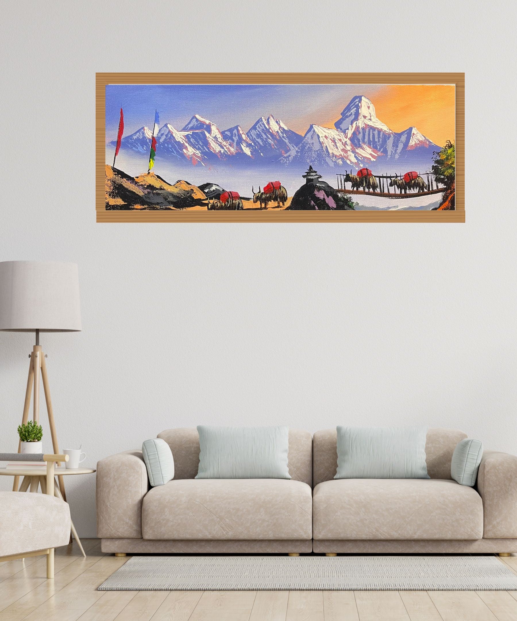 Ama Dablam & Everest Oil Painting