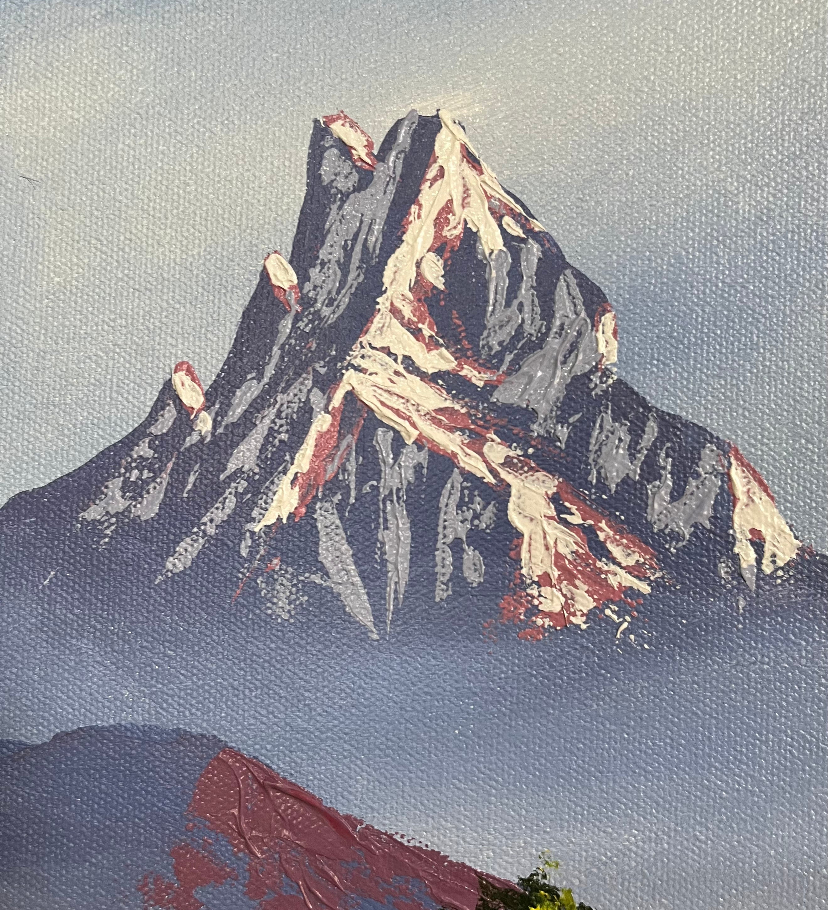Oil Painting of Mt Machapuchre