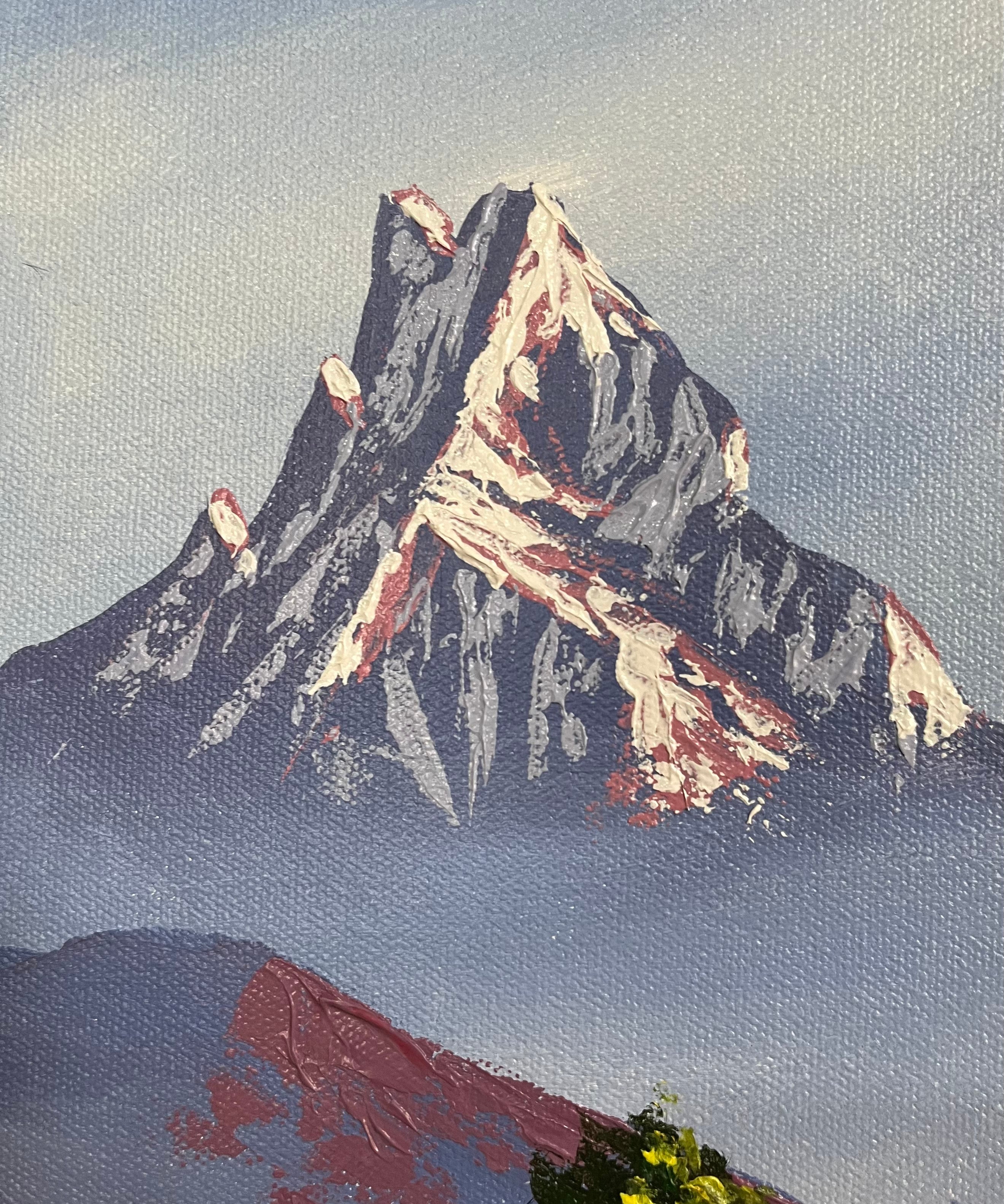 Oil Painting of Mt Machapuchre
