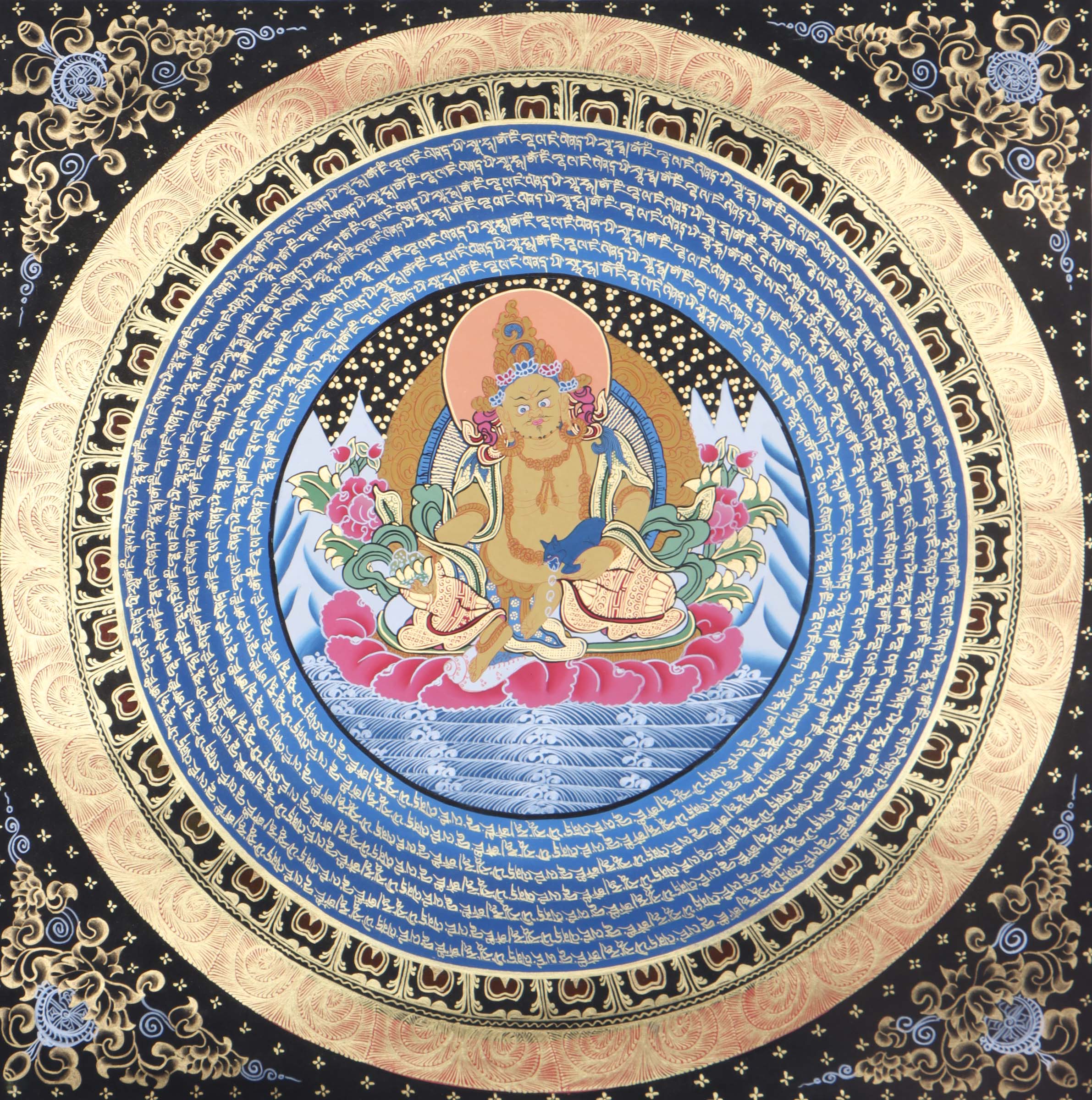 Kuber Mandala Thangka for wealth and fortune.
