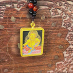 Yellow Zambala wealth deity thangka traditional Himalayan art