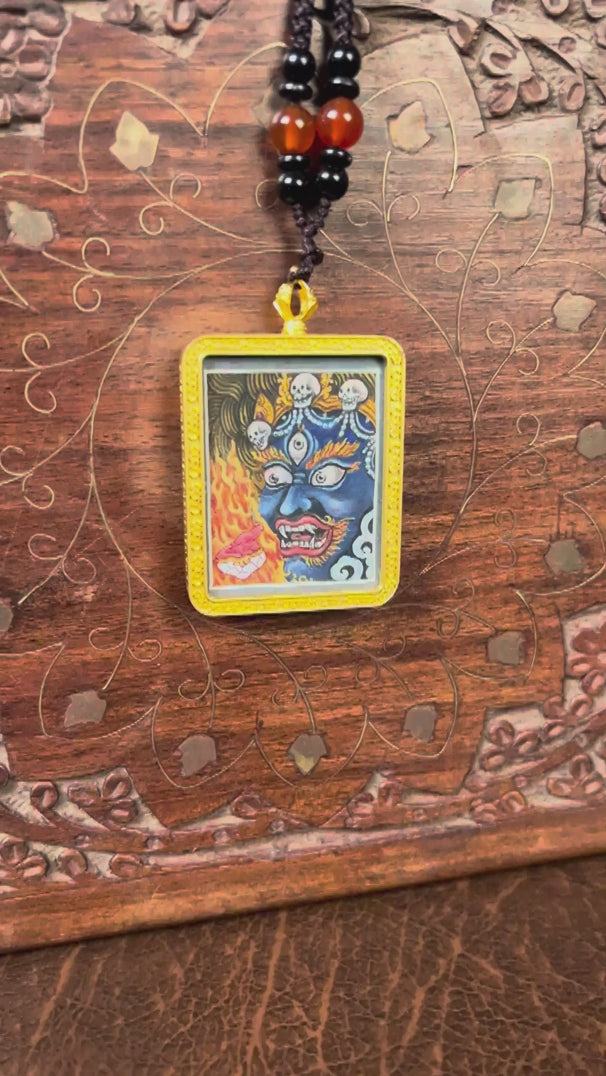 Mahakala ghau thangka spiritual artwork Nepal