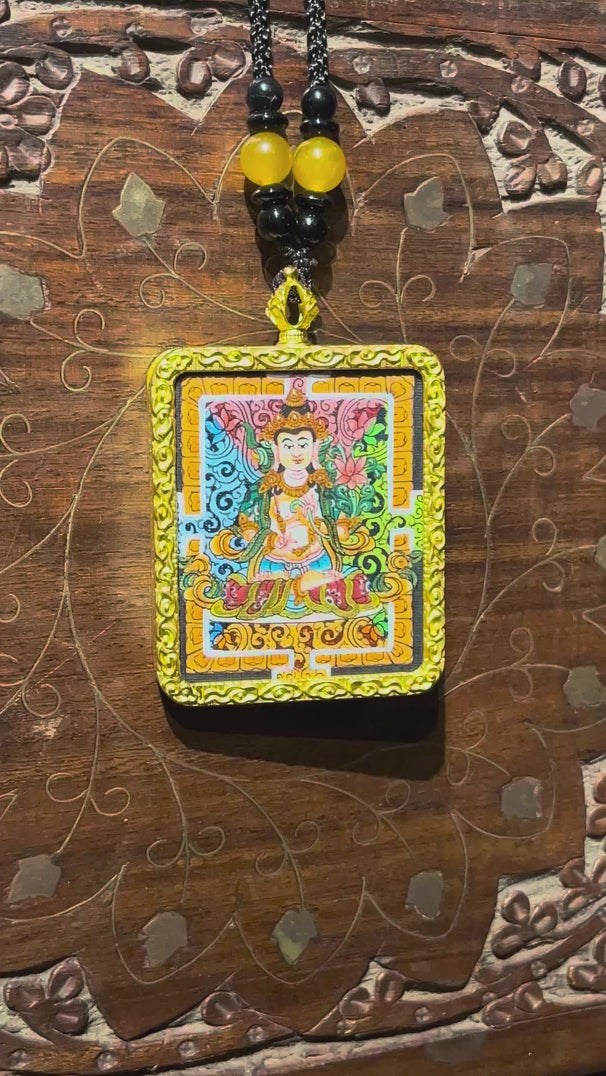 Traditional Fushen Fusa Ghau Thangka painting with Tibetan Buddhist protective deity