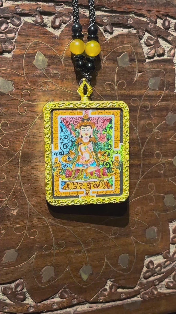 Traditional Fushen Fusa Ghau Thangka painting with Tibetan Buddhist protective deity