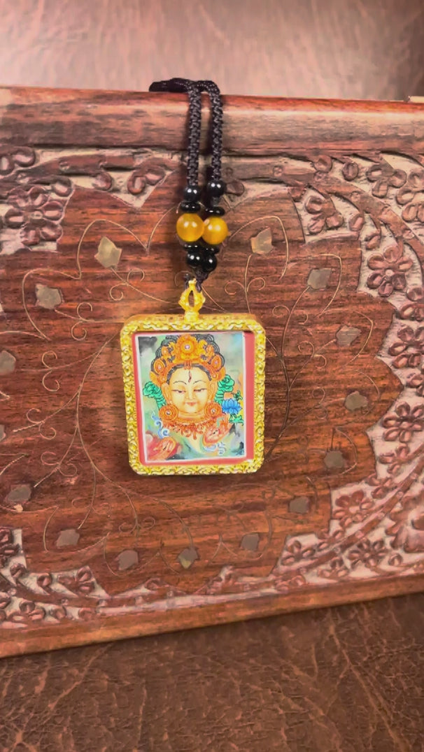 White Tara ghau thangka spiritual artwork Nepal