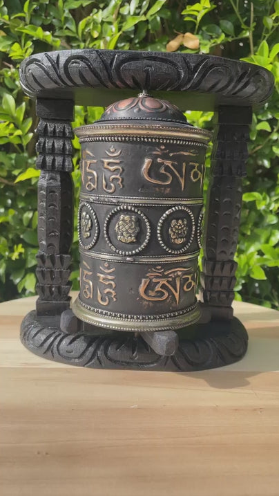 Mantra Prayer Wheel for meditation and spirituality.