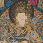 handmade padmasambhava thangka for meditation altar
