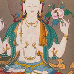 chenrezig thangka painting avalokiteshvara buddhist artwork