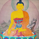 sacred himalayan shakyamuni buddha thangka art