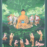 Shakyamuni Buddha Thangka for meditation, devotion, and spiritual practice. 