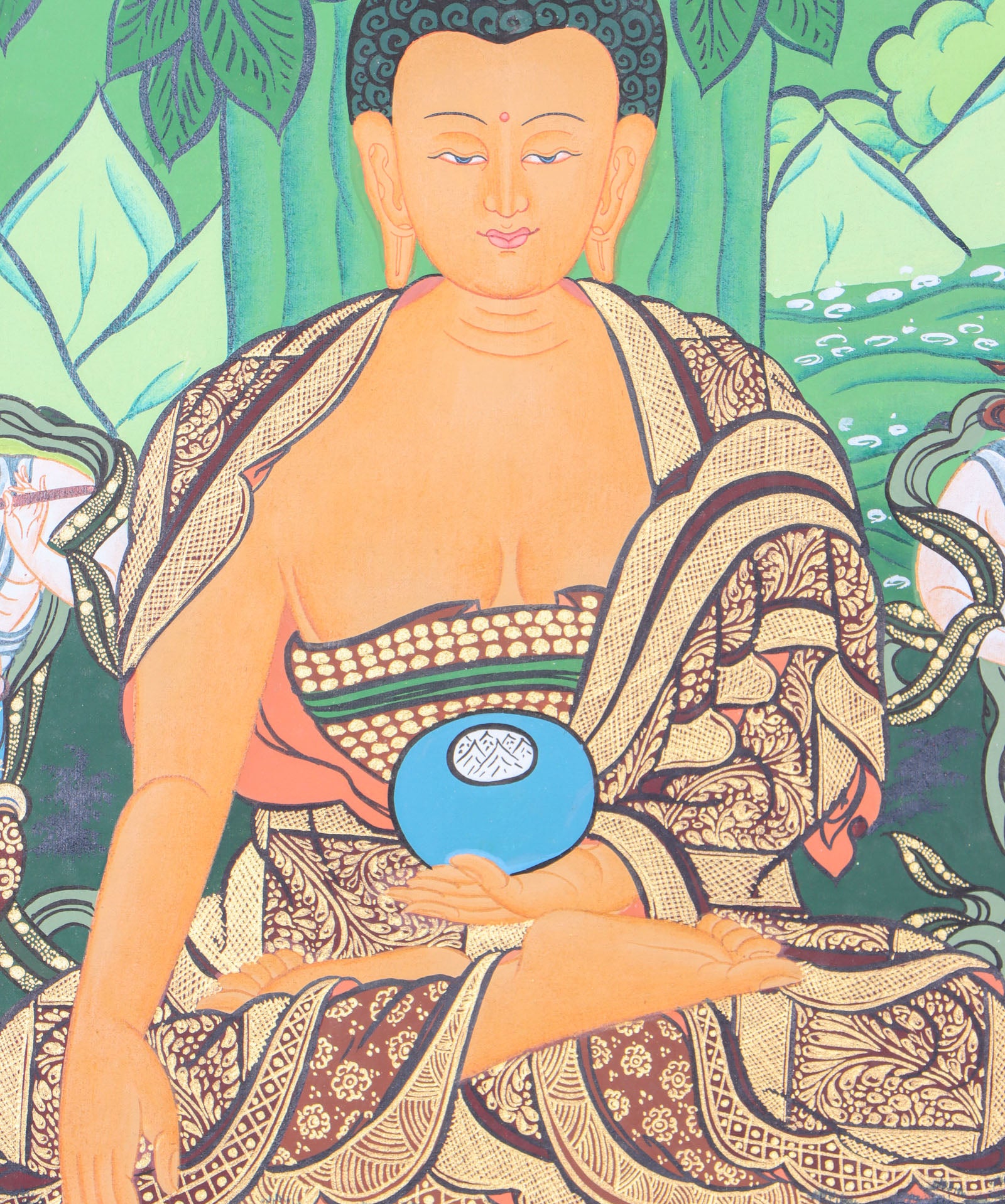 Shakyamuni Buddha Thangka for meditation, devotion, and spiritual practice.