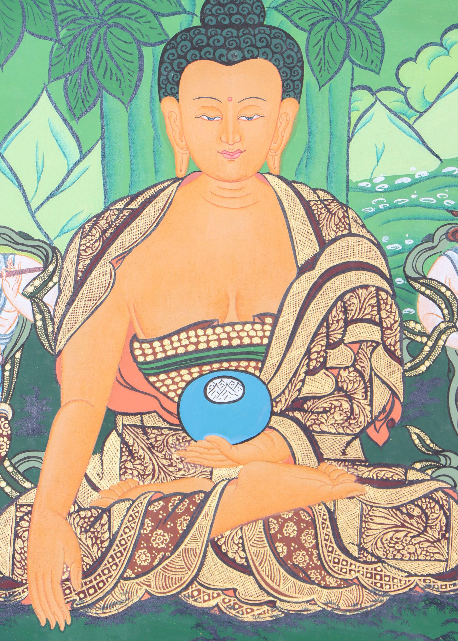 Shakyamuni Buddha Thangka for meditation, devotion, and spiritual practice.