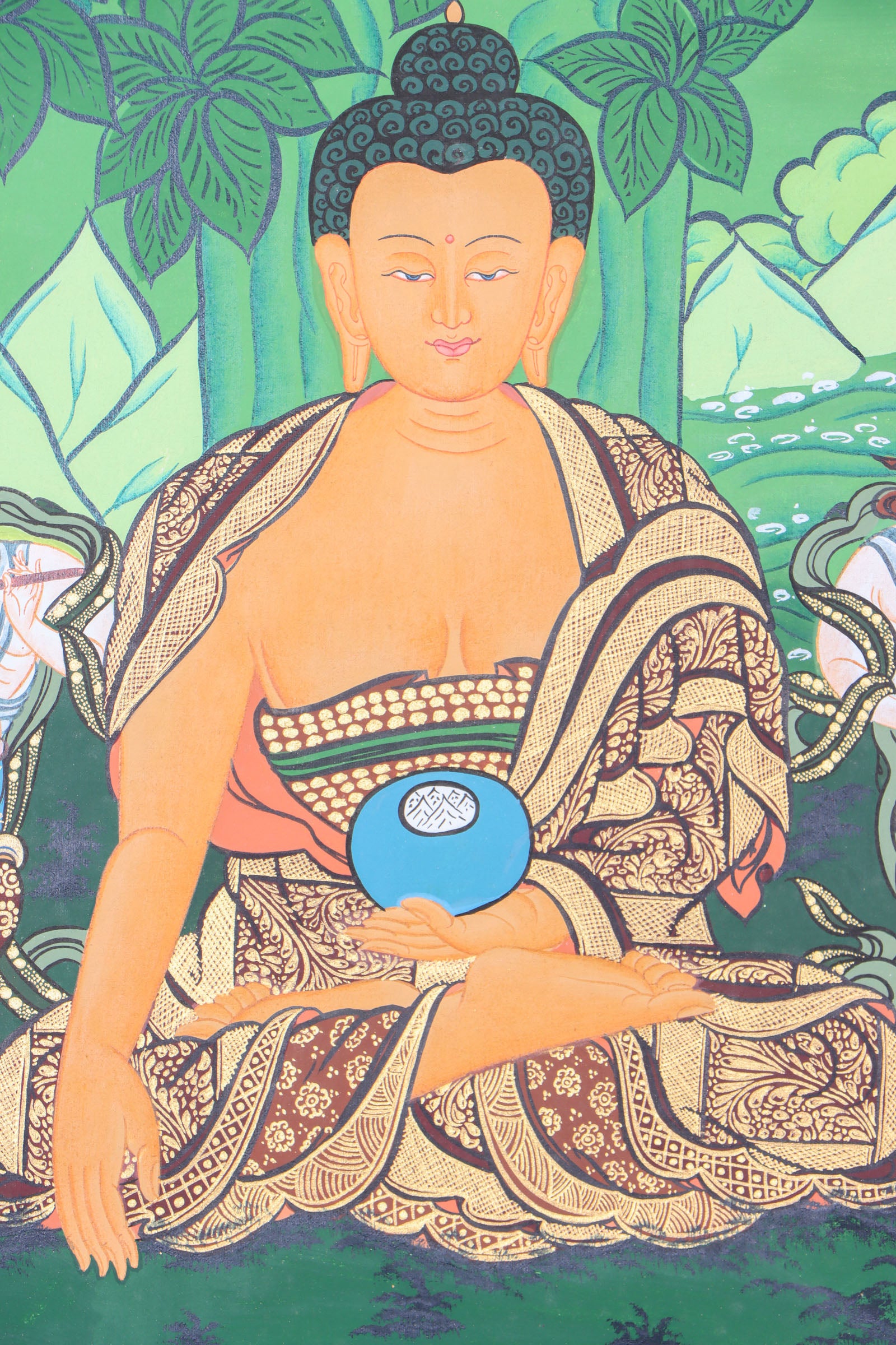Shakyamuni Buddha Thangka for meditation, devotion, and spiritual practice.
