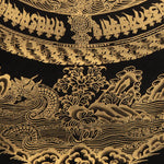Golden Kalachakra Mandala Thangka - Tibetan Painting