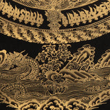 Golden Kalachakra Mandala Thangka - Tibetan Painting