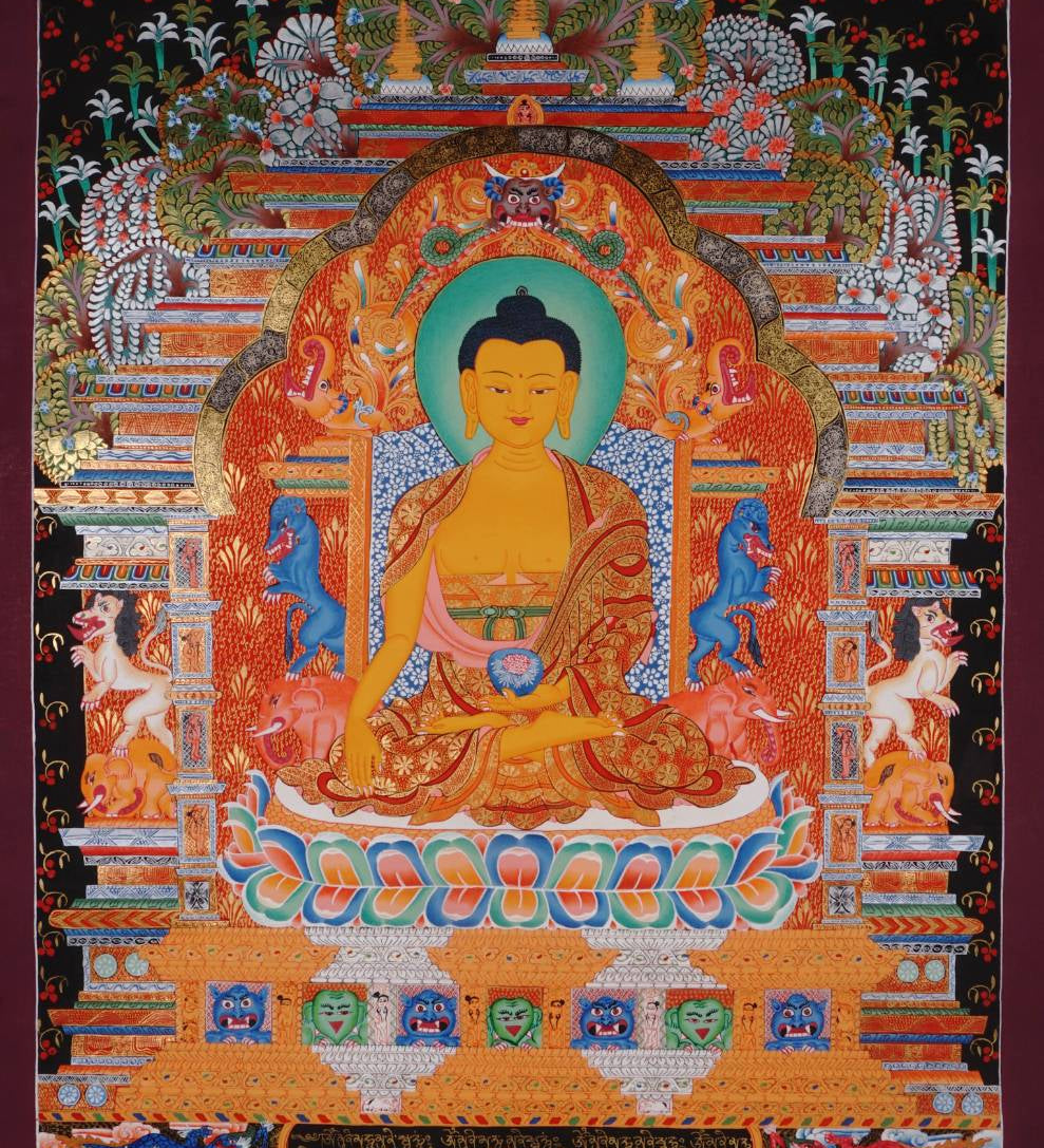 Shakyamuni Thangka - Tibetan Painting  