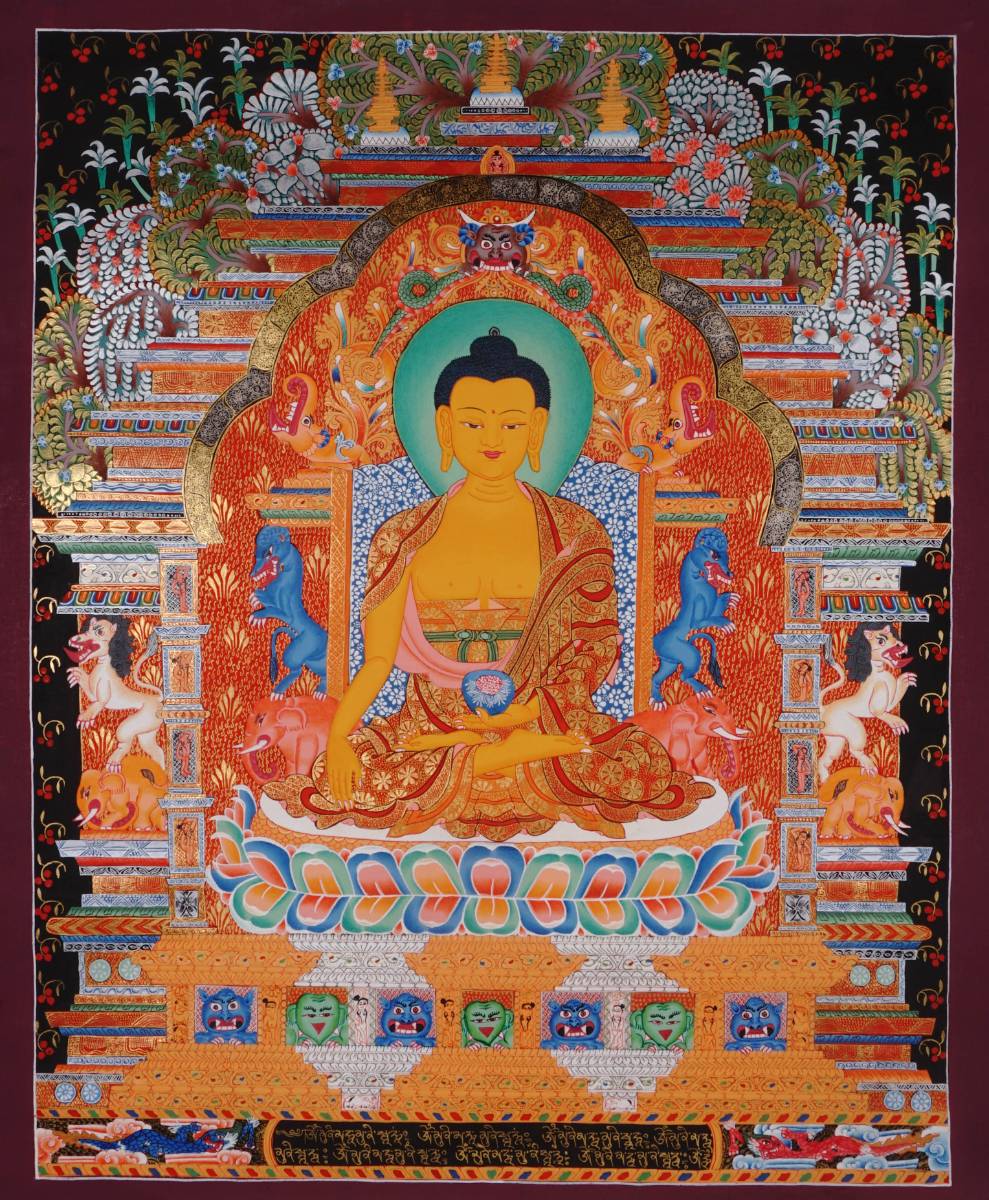 Shakyamuni Thangka - Tibetan Painting  
