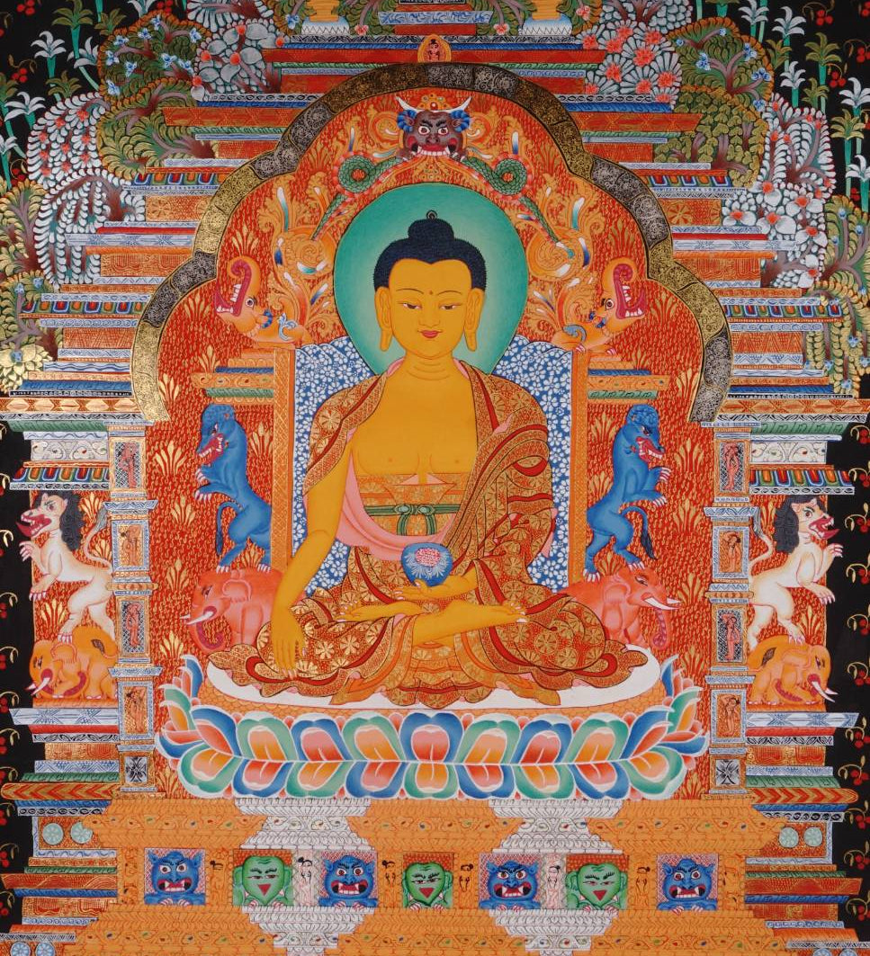 Shakyamuni Thangka - Tibetan Painting  
