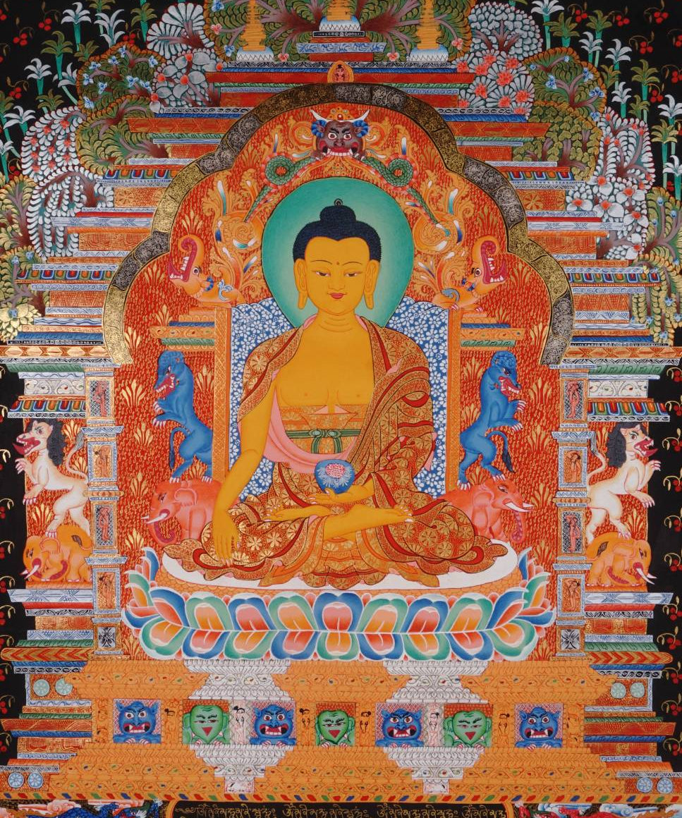 Shakyamuni Thangka - Tibetan Painting  