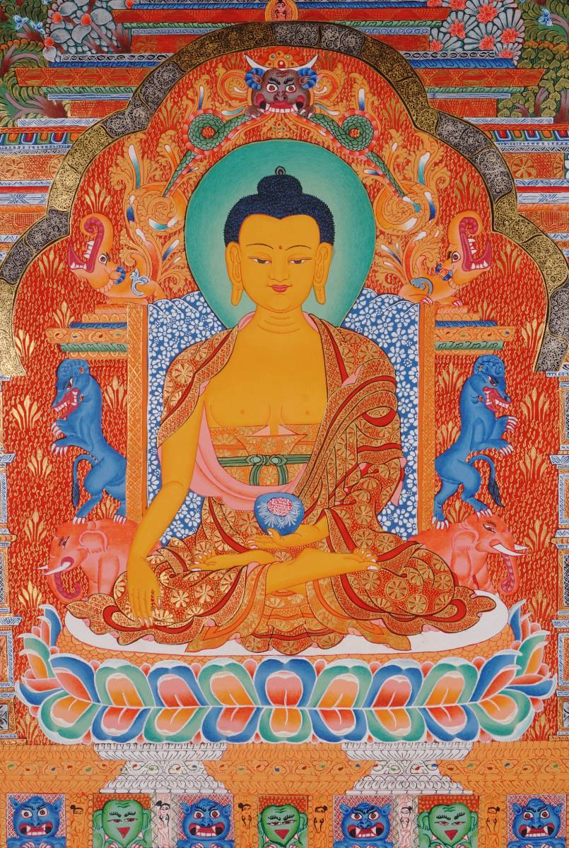 Shakyamuni Thangka - Tibetan Painting  