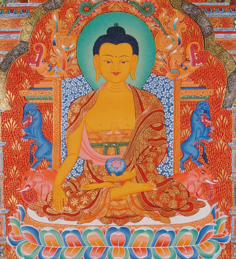Shakyamuni Thangka - Tibetan Painting  