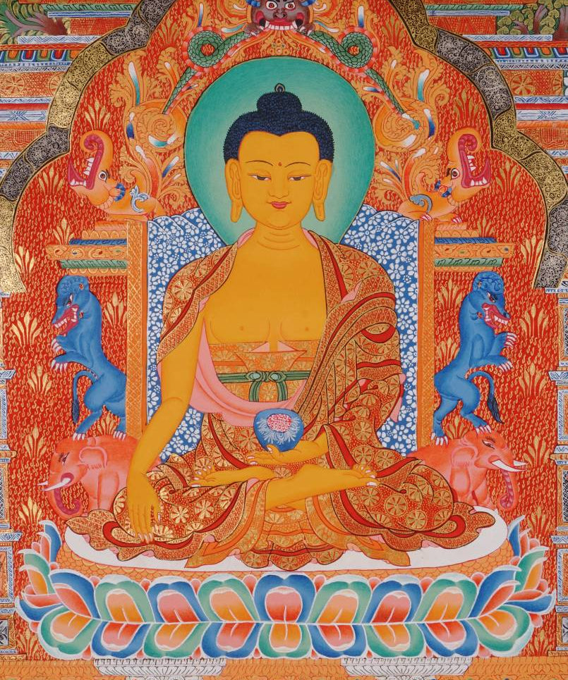 Shakyamuni Thangka - Tibetan Painting  