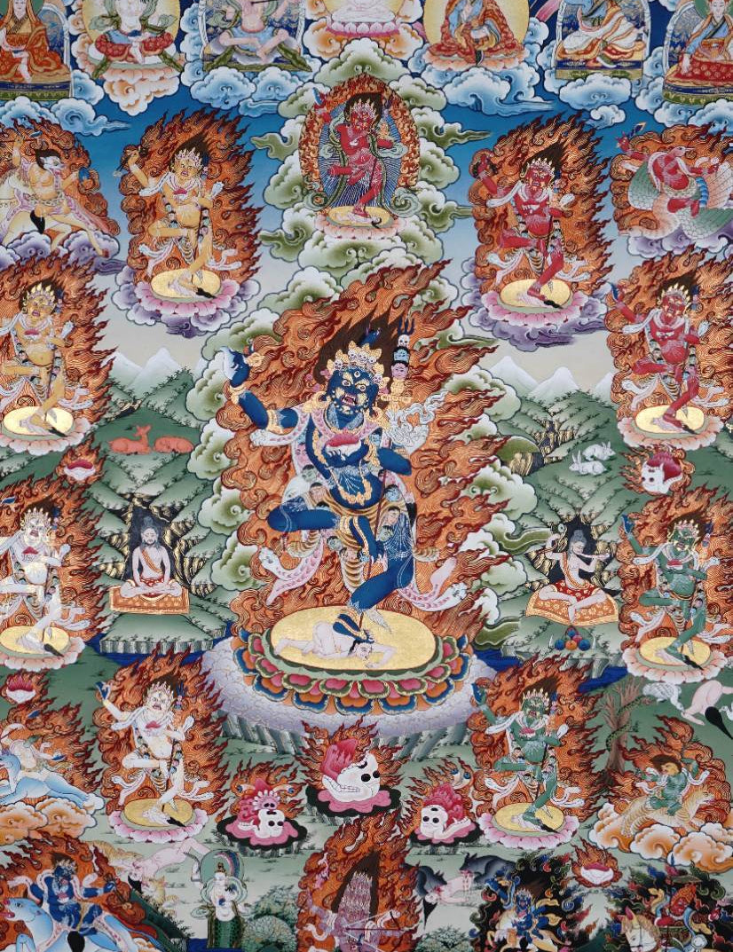 Dorje Phagmo (Vajravārāhī) - Wrathful Thangka 