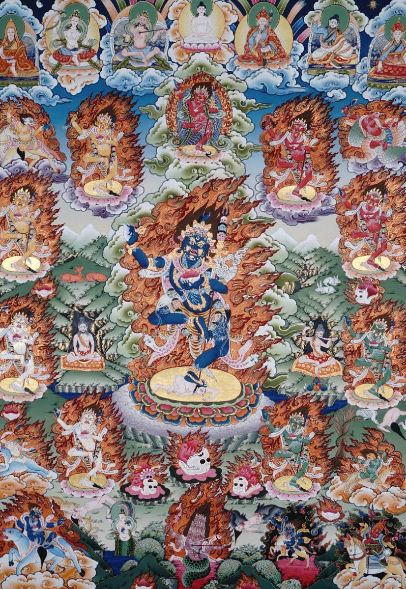 Dorje Phagmo (Vajravārāhī) - Wrathful Thangka 