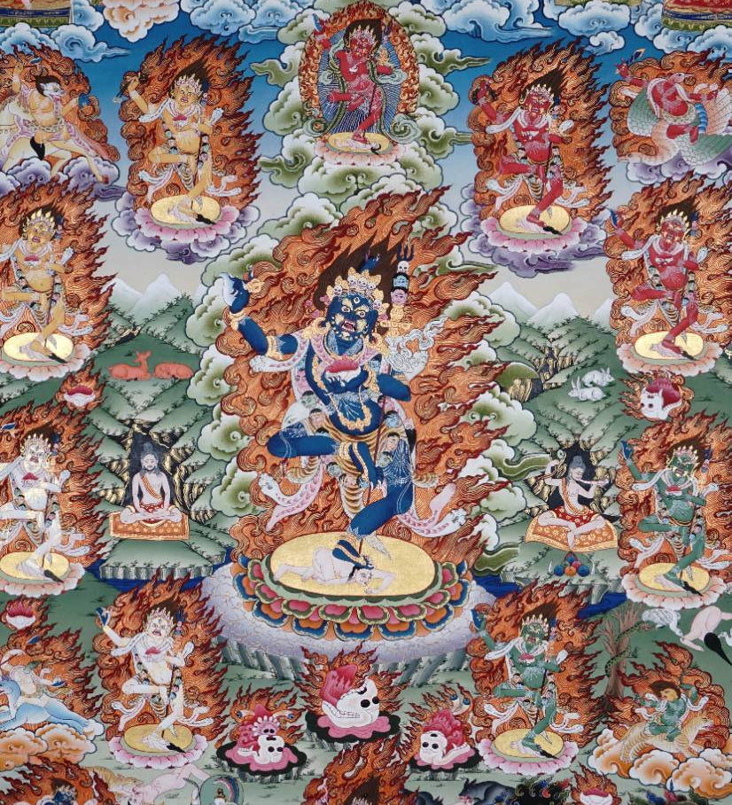 Dorje Phagmo (Vajravārāhī) - Wrathful Thangka 