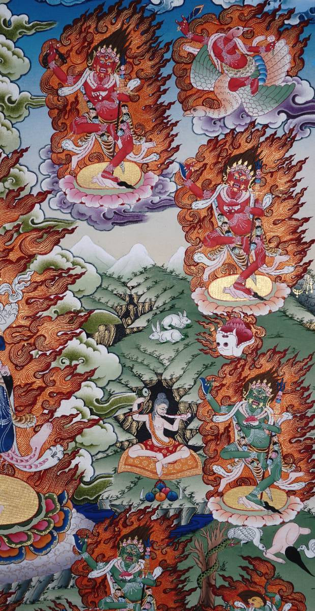 Dorje Phagmo (Vajravārāhī) - Wrathful Thangka 
