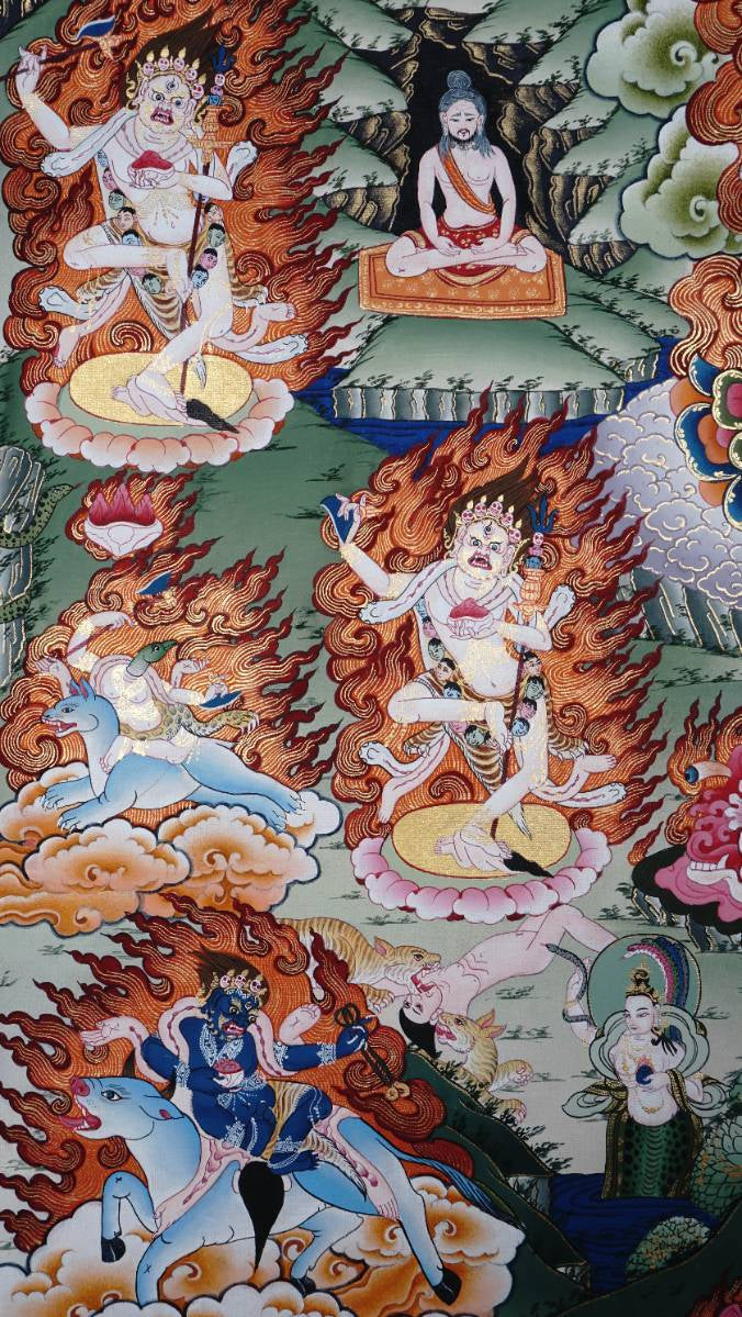 Dorje Phagmo (Vajravārāhī) - Wrathful Thangka 