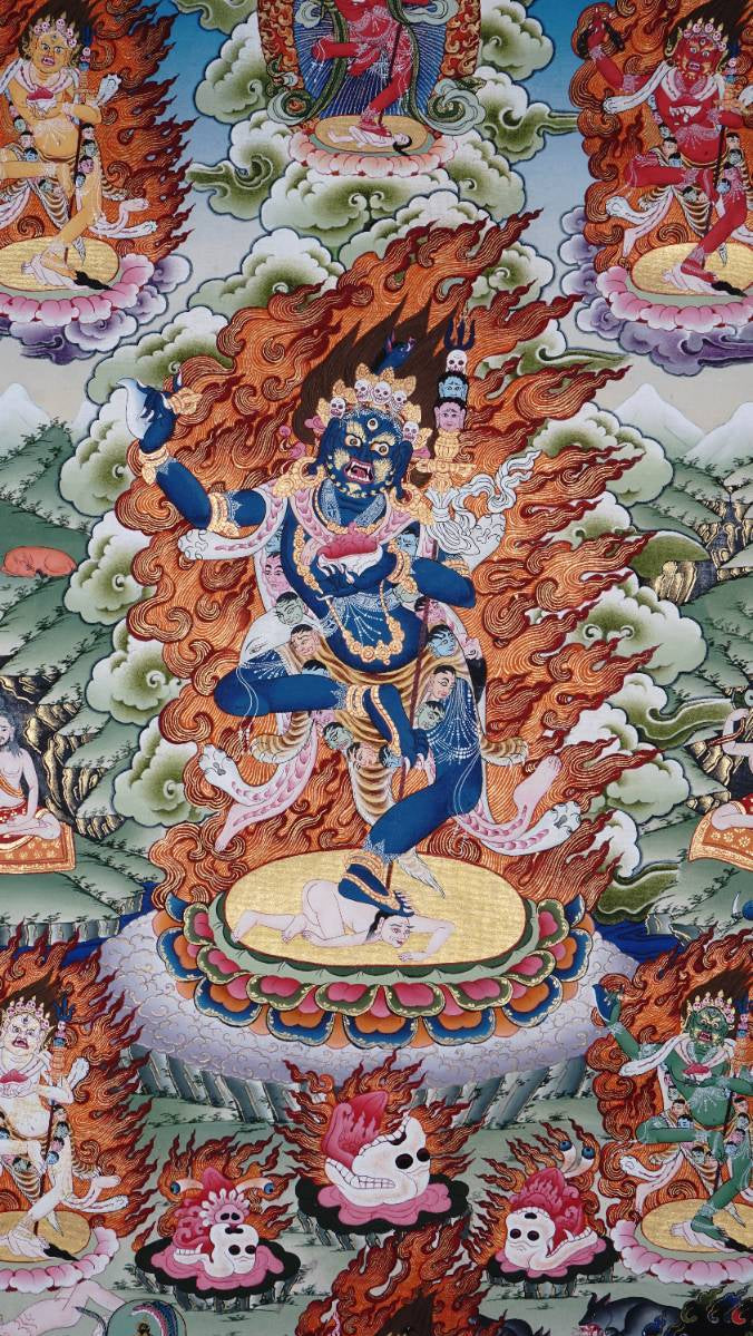 Dorje Phagmo (Vajravārāhī) - Wrathful Thangka 