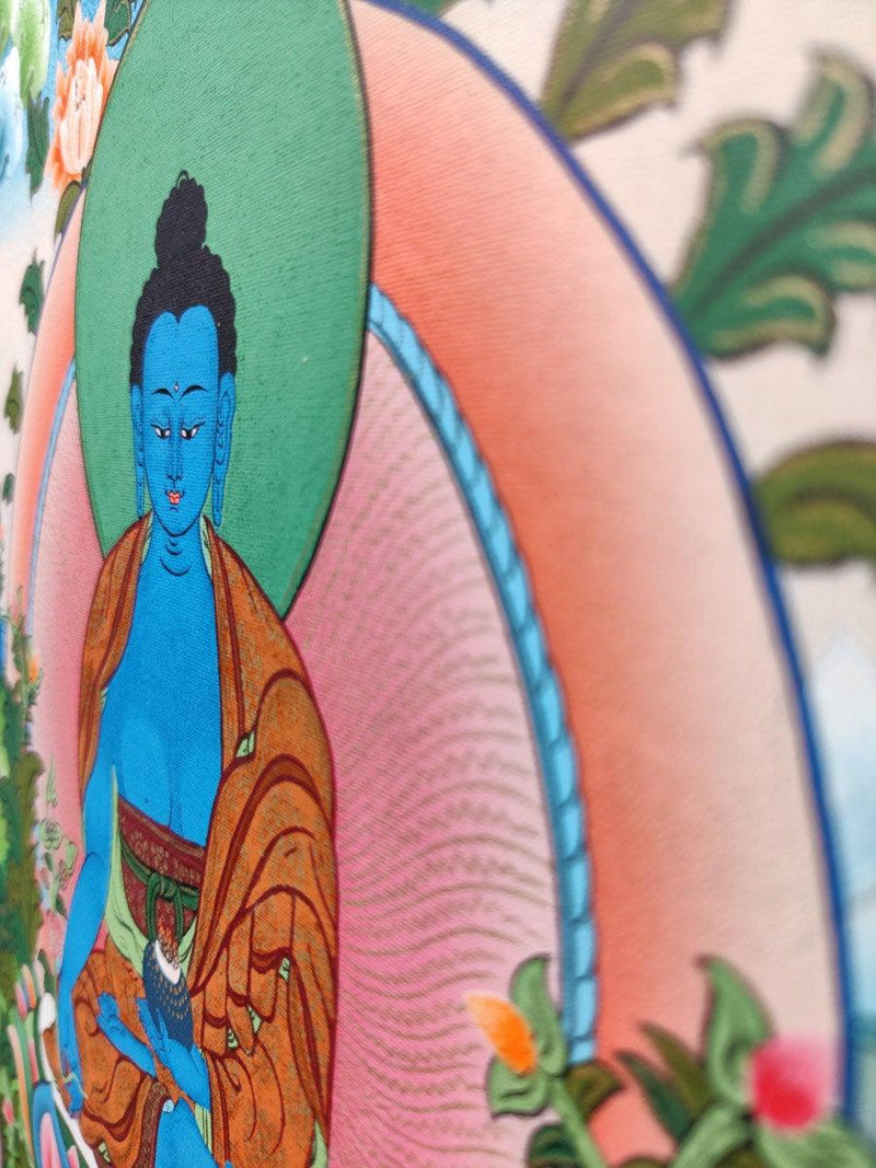 Thangka Art of Medicine Buddha - Himalayas Shop