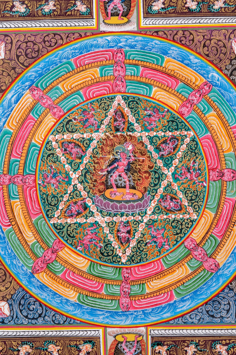 Yogini Mandala Thangka Painting - Himalayas Shop