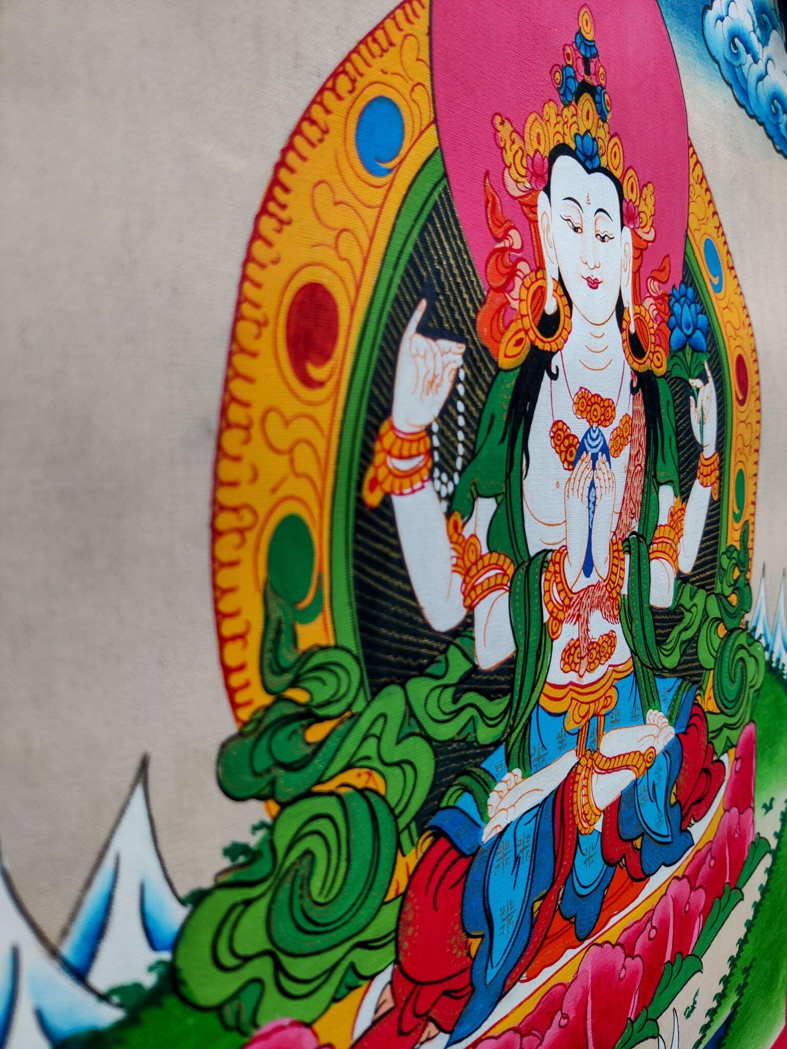 Small size Chenrezig Thangka