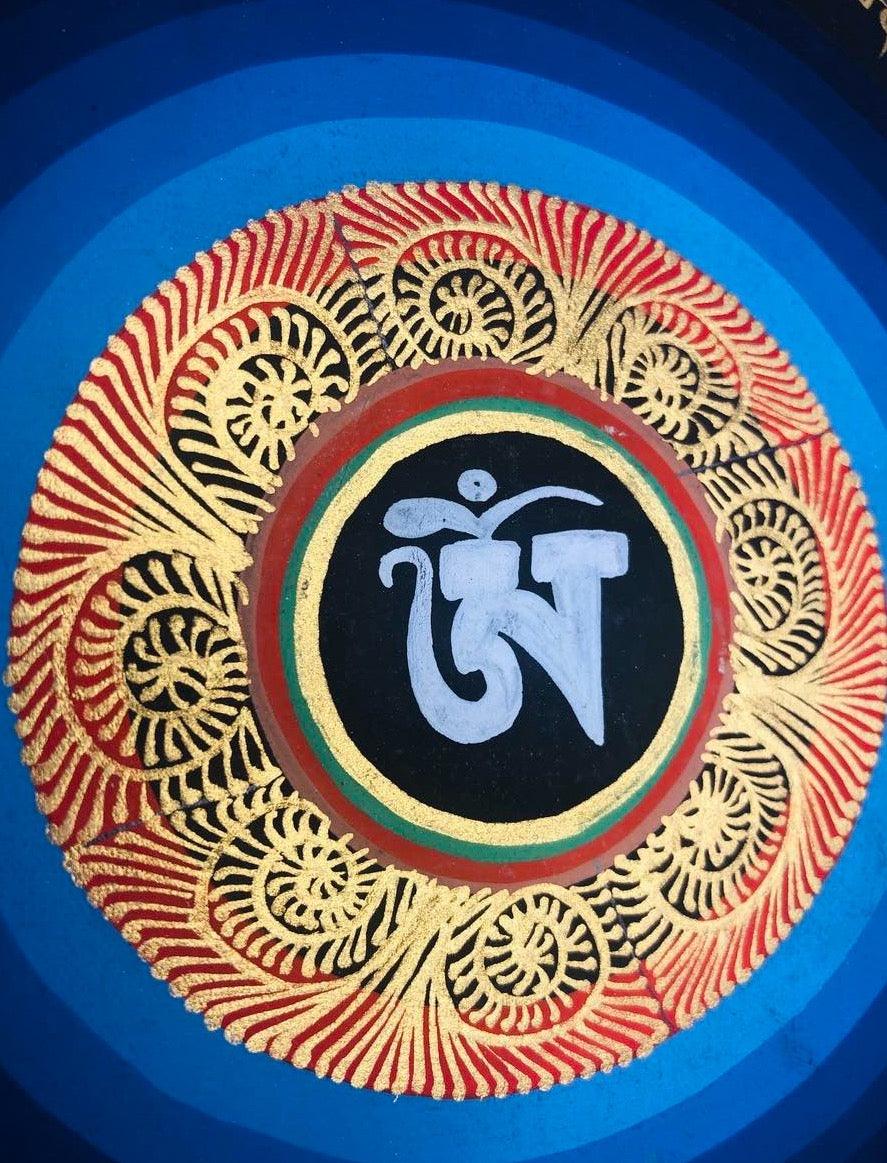 OM Mandala Tibetan Thangka painting - Himalayas Shop