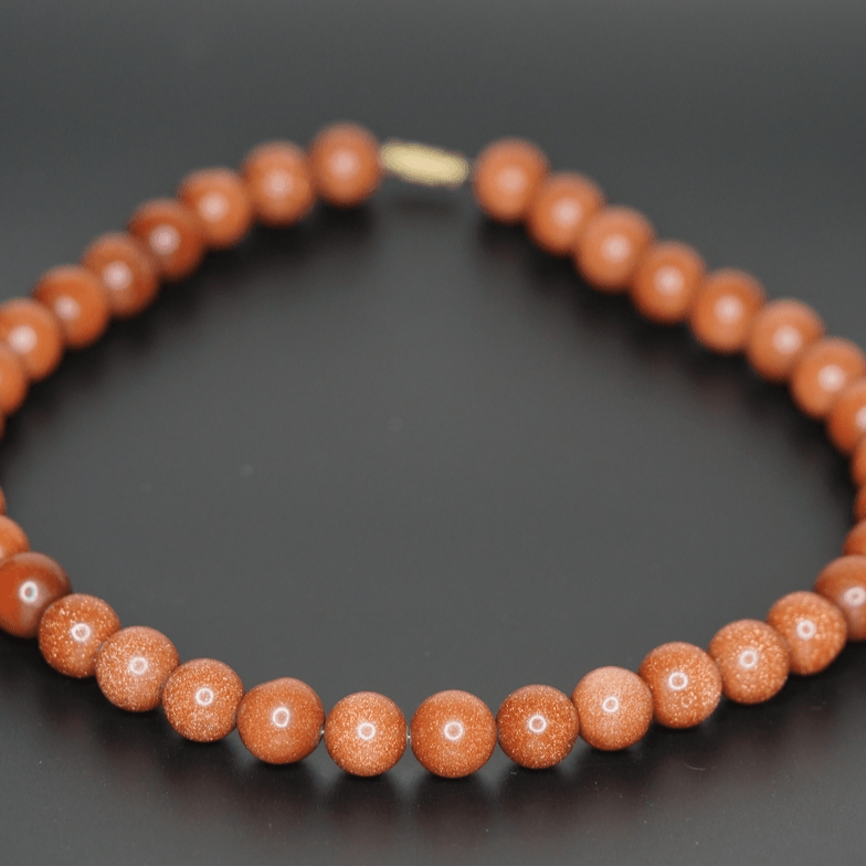 Goldstone sparkling stone necklace for every look at anyplace